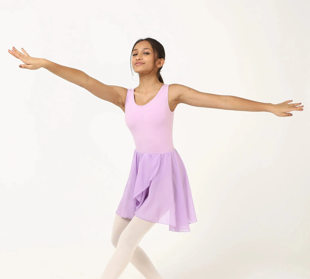 Combo - Luna Tank Leotard and Elastic Skirt - Lilac
