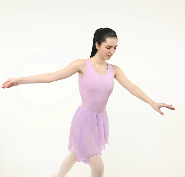 Combo - Luna Tank Leotard and Elastic Skirt - Lilac