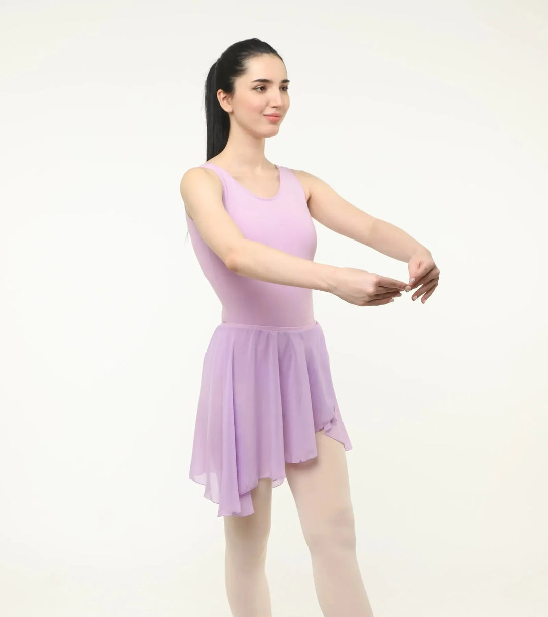 Combo - Luna Tank Leotard and Elastic Skirt - Lilac