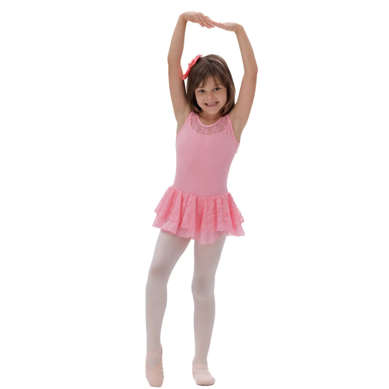 IKAANYA  Dresses Ballet Lace Leotard Dress