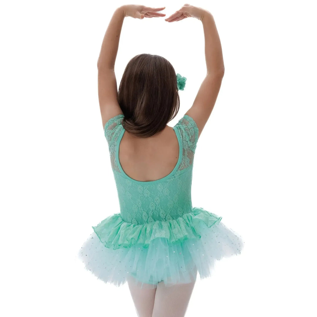 CRYSTAL | Lace Tutu Dress - Green