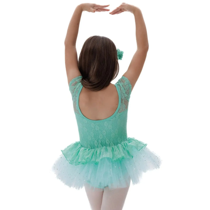CRYSTAL | Lace Tutu Dress - Green
