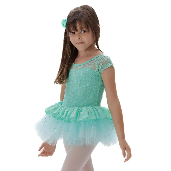 CRYSTAL | Lace Tutu Dress - Green