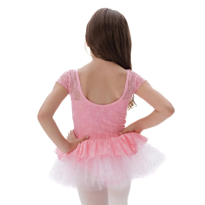 CRYSTAL | Lace Tutu Dress - Pink