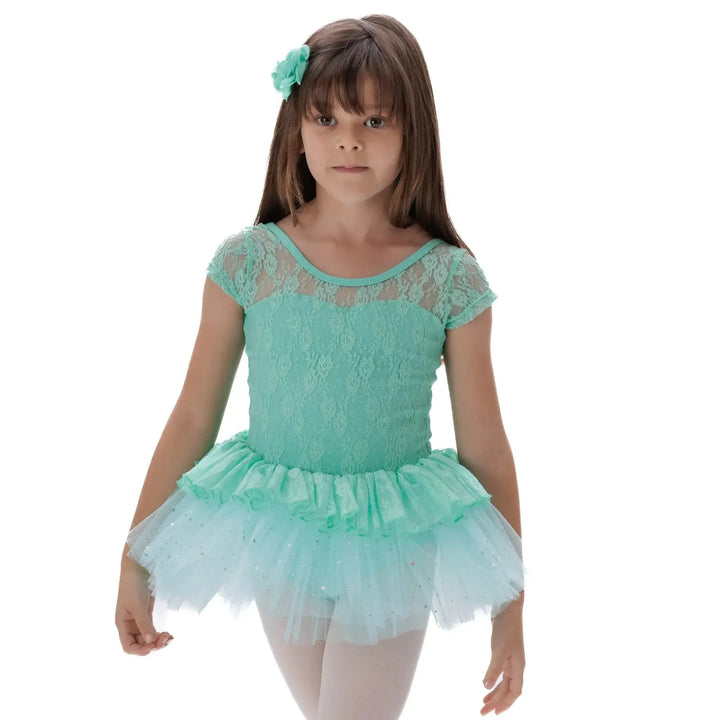 CRYSTAL | Lace Tutu Dress - Green