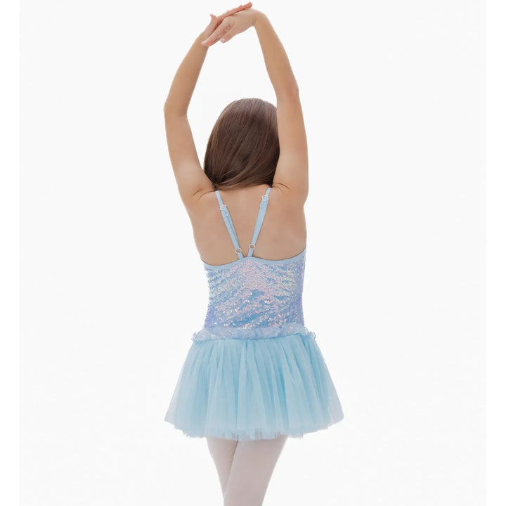 GLITTER | Camisole Sequin Dress - Light Blue