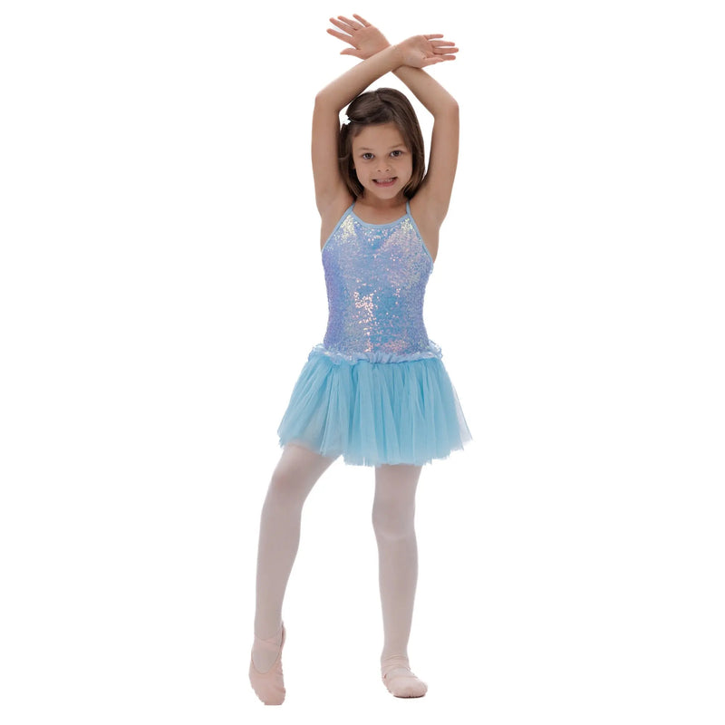 IKAANYA  Dresses Camisole Sequin Performance Leotard dress