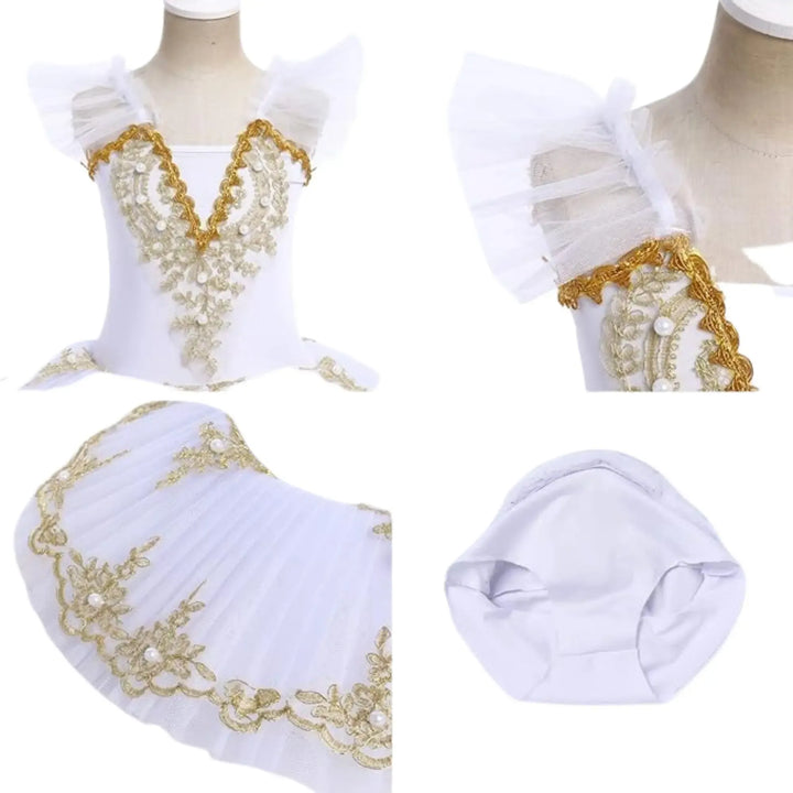 ROSETTE | Pancake Tutu Dress - White