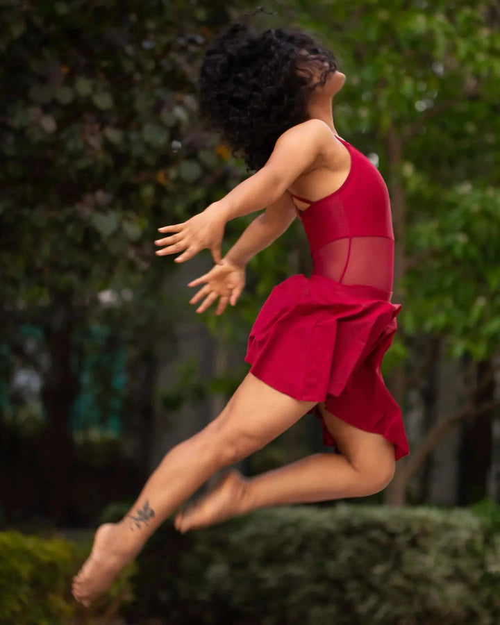 TULIP | Contemporary Dress - Maroon