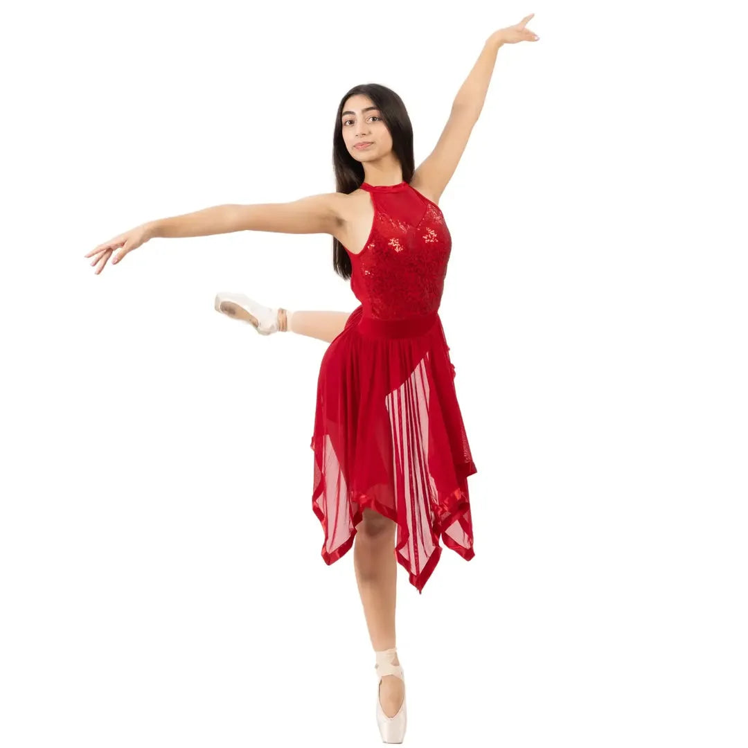 LUMINIA | Halter Neck Dress - Maroon