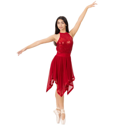 IKAANYA  Dresses Lyrical Halter Neck Unitard Performance dress 3599.00