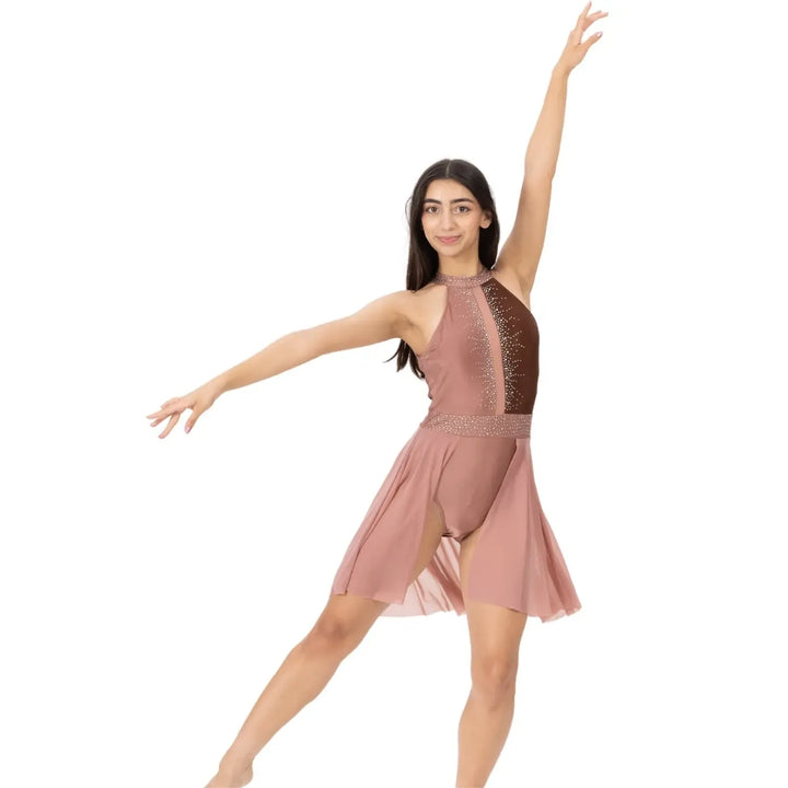Skirted Rhinestones Dress