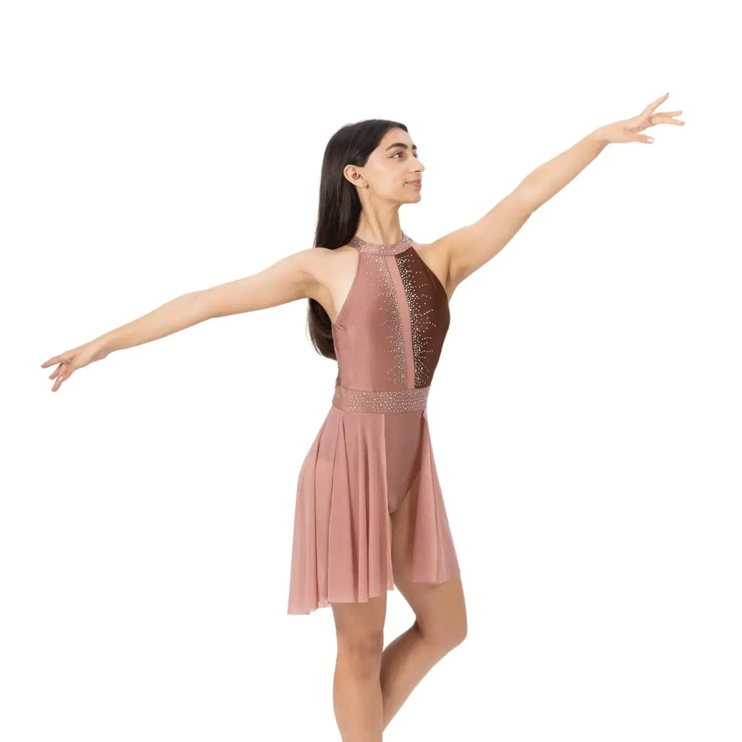 Skirted Rhinestones Dress