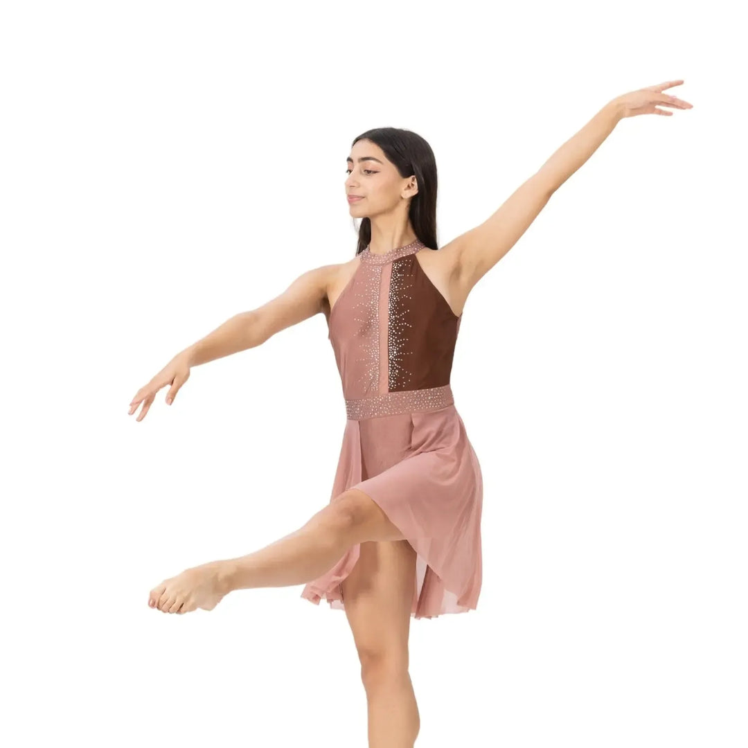 Skirted Rhinestones Dress