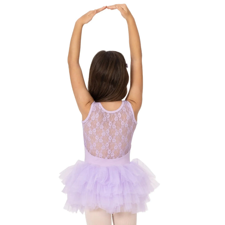 CANDLE | Lace Back Tutu Dress -  Lavender