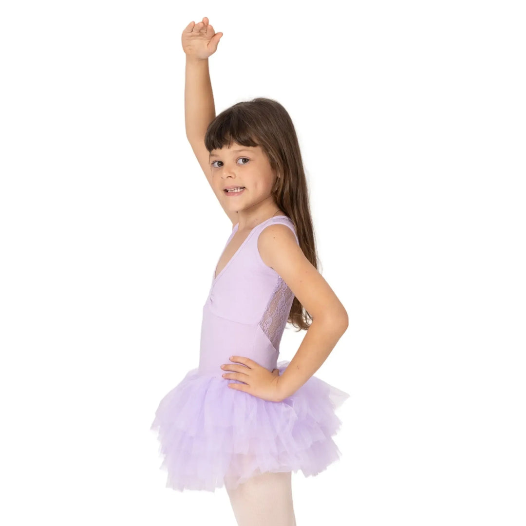 CANDLE | Lace Back Tutu Dress -  Lavender