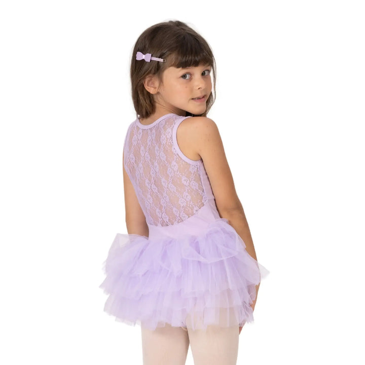 CANDLE | Lace Back Tutu Dress -  Lavender