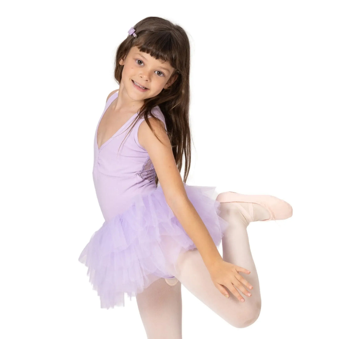 CANDLE | Lace Back Tutu Dress -  Lavender