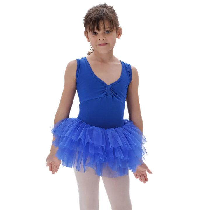 FLOREN | Short Sleeve Tutu Dress - Royal Blue