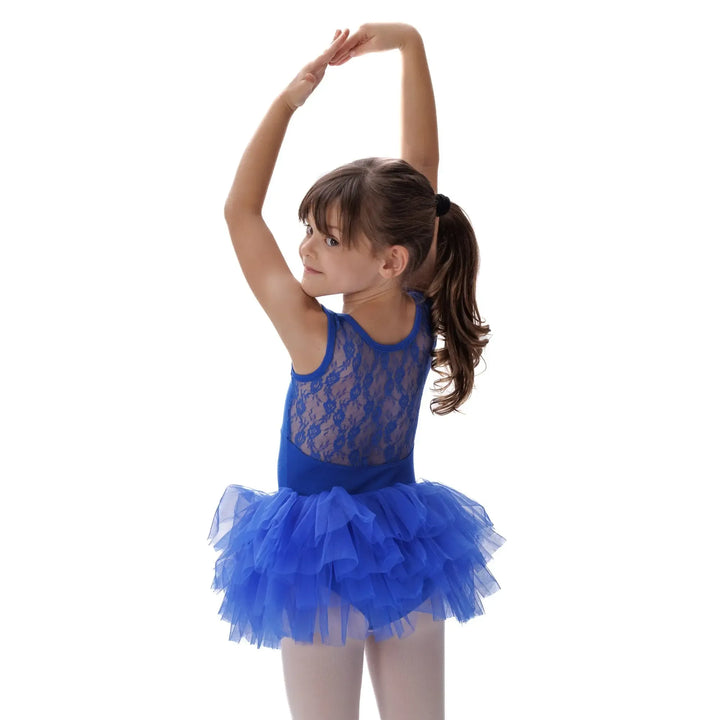 FLOREN | Short Sleeve Tutu Dress - Royal Blue