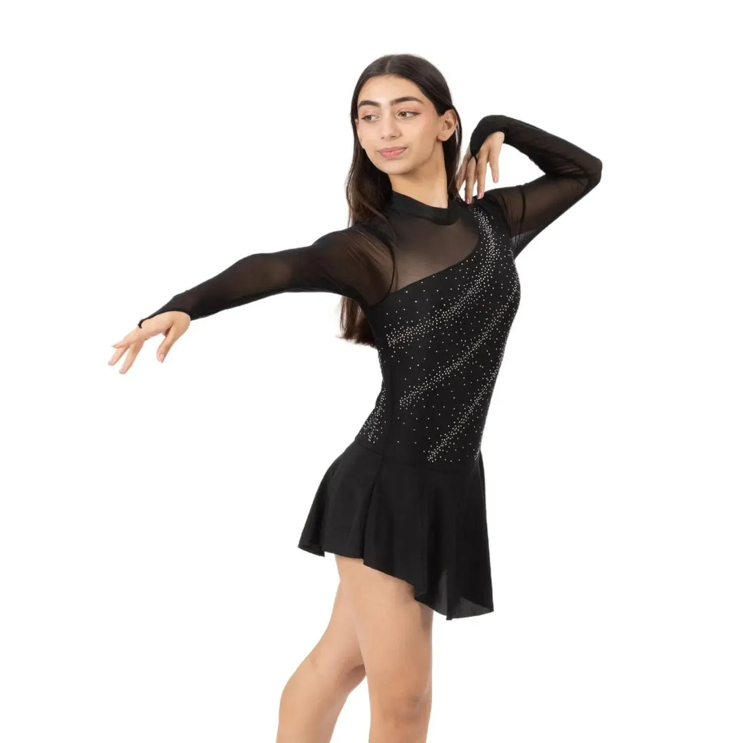 Freya | Figure Skating Dress - Black