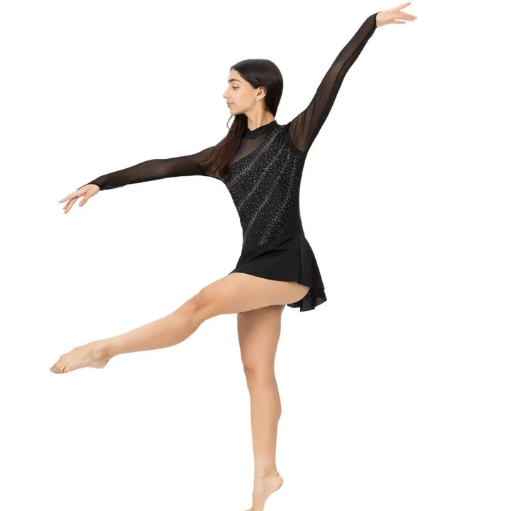 Freya | Figure Skating Dress - Black
