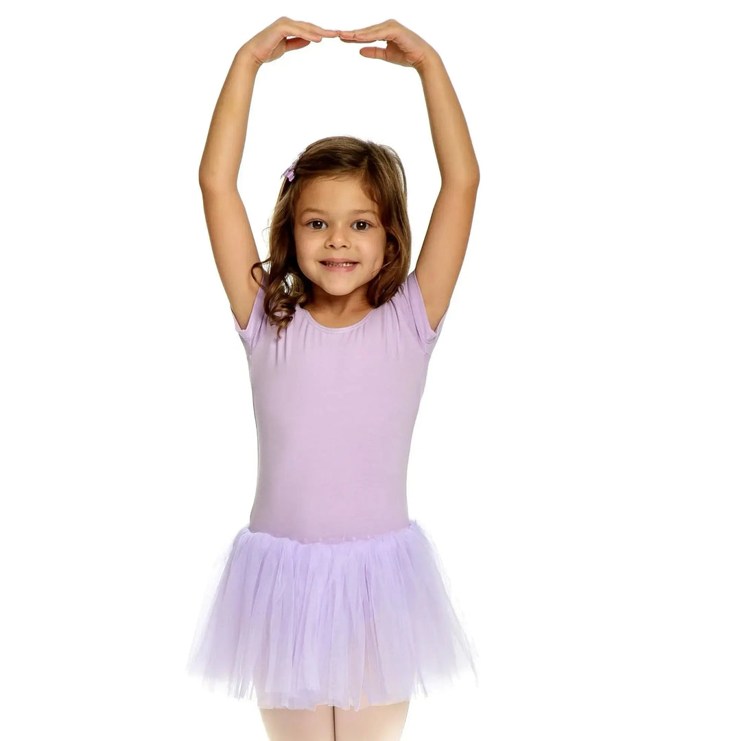 FLOREN | Short Sleeve Tutu Dress - Lavender
