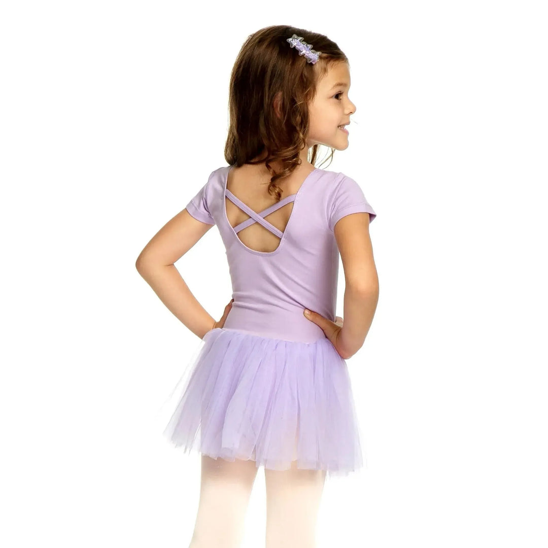 FLOREN | Short Sleeve Tutu Dress - Lavender