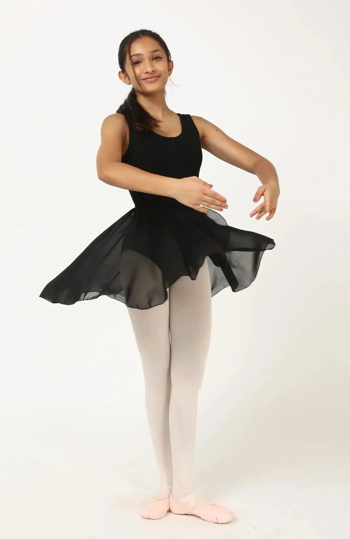 Elastic Waist Band Skirt - Black