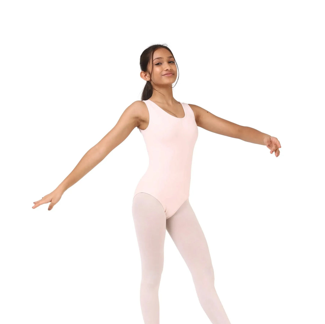 GRACE | Tank Leotard - Peach