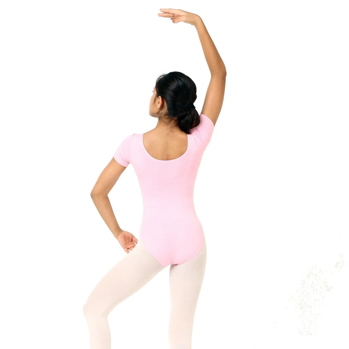 BLOOM | Short Sleeves Leotard - Pink