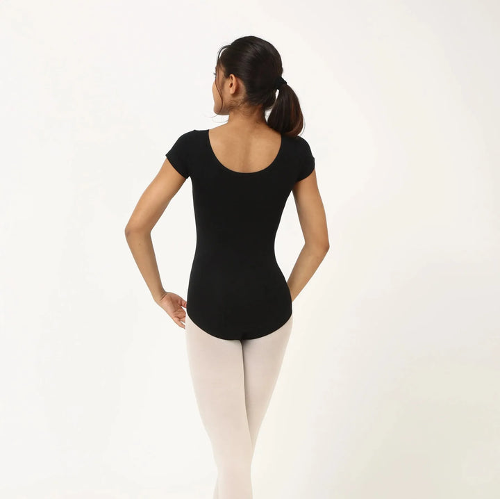 BELLE | Short Sleeve Leotard - Black