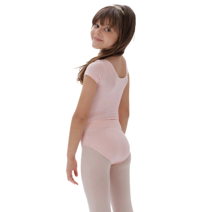 BELLE | Short Sleeve Leotard - Ballet Pink