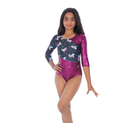 IKAANYA  Leotards Metallic Magenta Unicorn Magic 2199.00