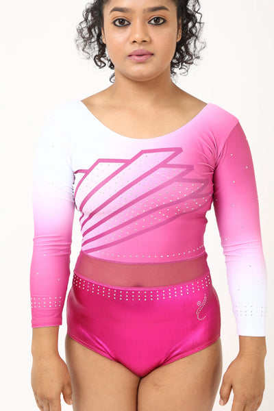 IKAANYA  Leotards Pinkalacious Rhinestone Leotard