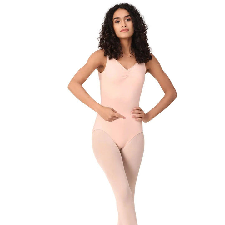 GRACE | Tank Leotard - Peach