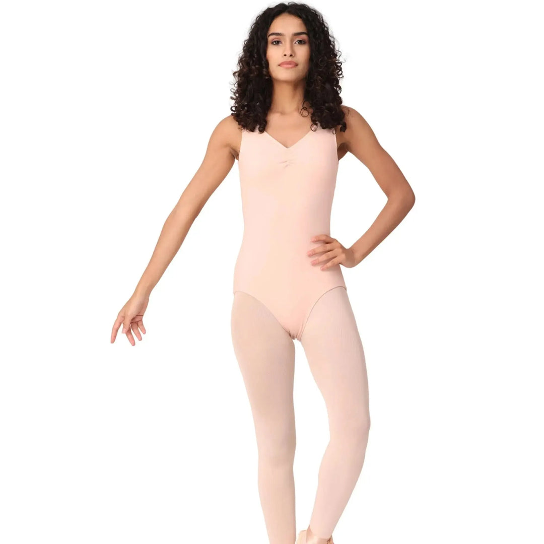 GRACE | Tank Leotard - Peach