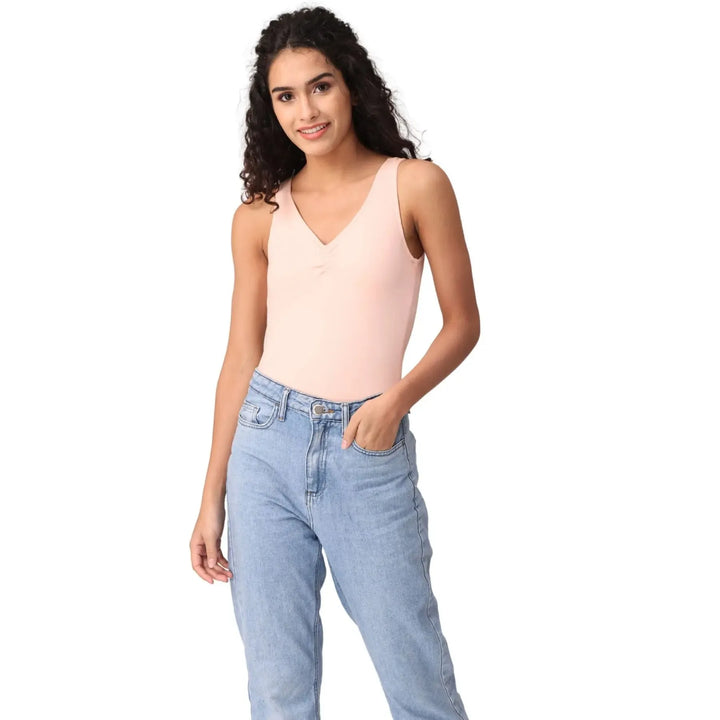 GRACE | Tank Leotard - Peach