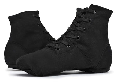 IKAANYA  Shoes Canvas Lace up Jazz Boots