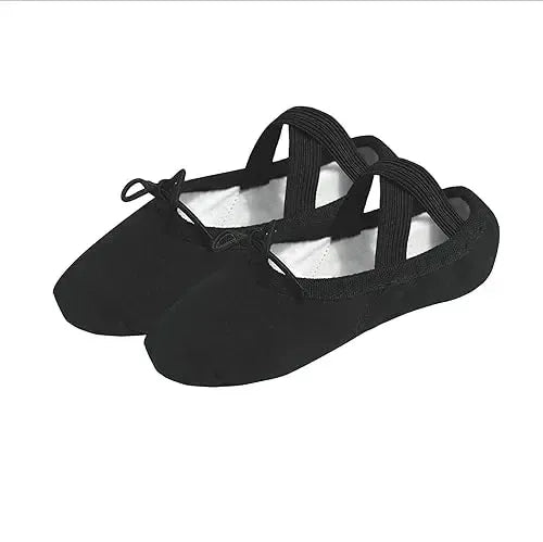 Canvas Ballet Flats with String