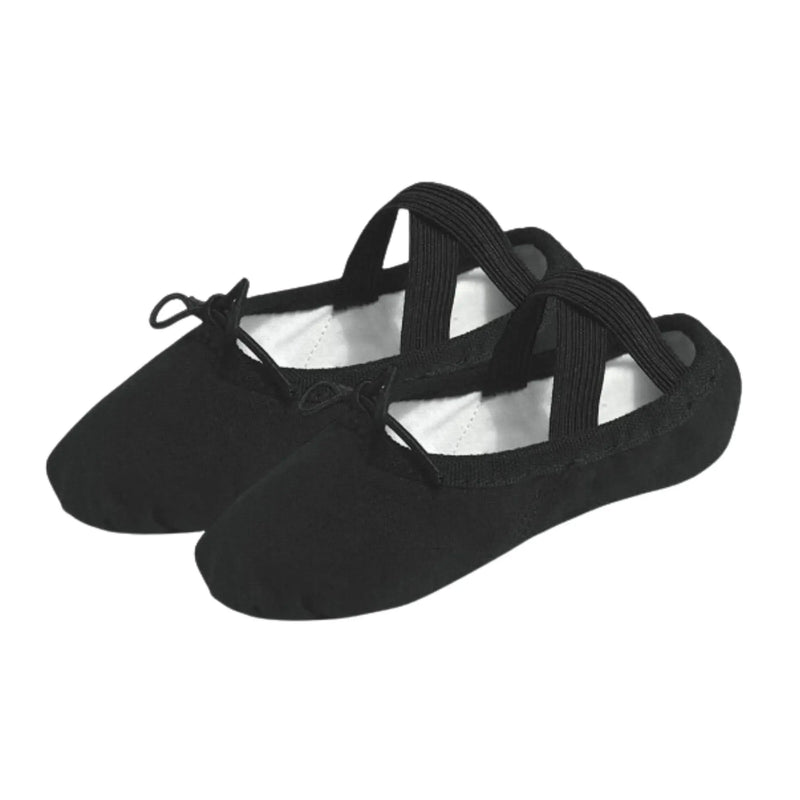 IKAANYA  Shoes Combo - Unisex Split Sole Ballet Canvas Flats/Shoes + Ultra Soft Convertible Tights for Ballet