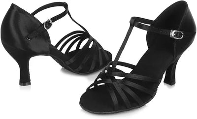 IKAANYA  Shoes Elegant Strappy Salsa Ballroom Dance Heels