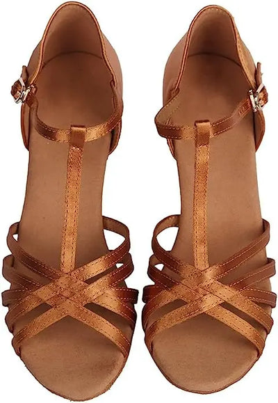 IKAANYA  Shoes Elegant Strappy Salsa Ballroom Dance Heels