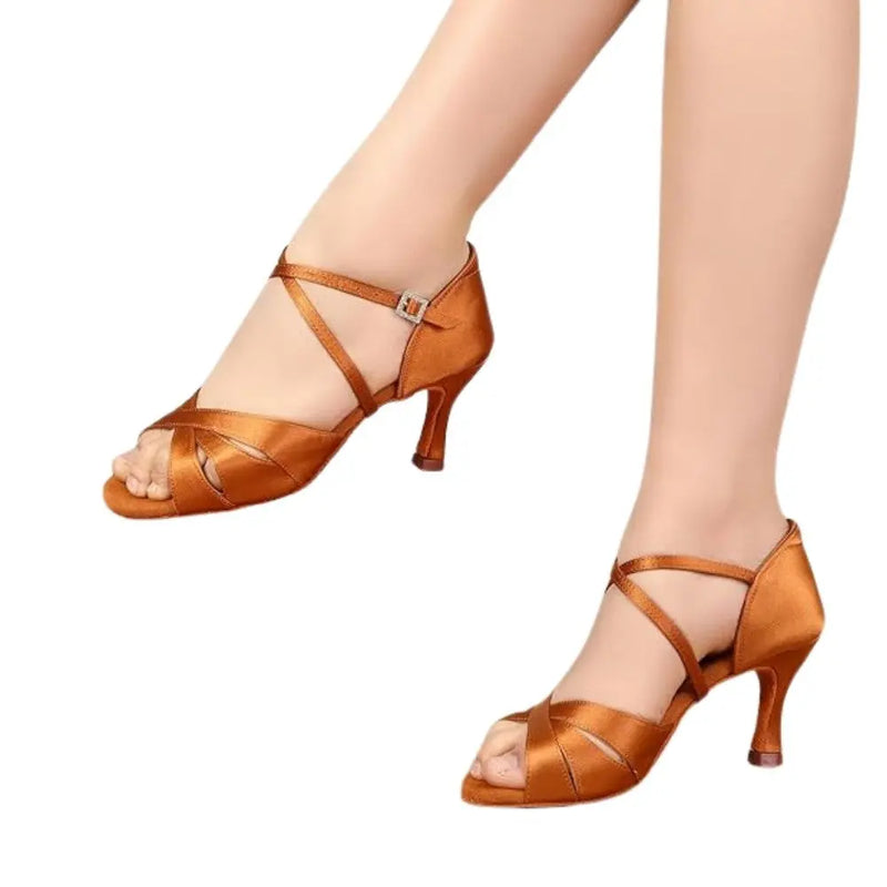 IKAANYA  Shoes Modern Ballroom Satin Shoes