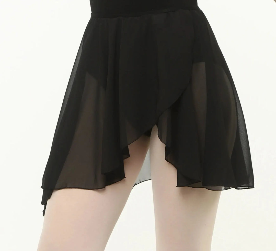 Elastic Waist Band Skirt - Black