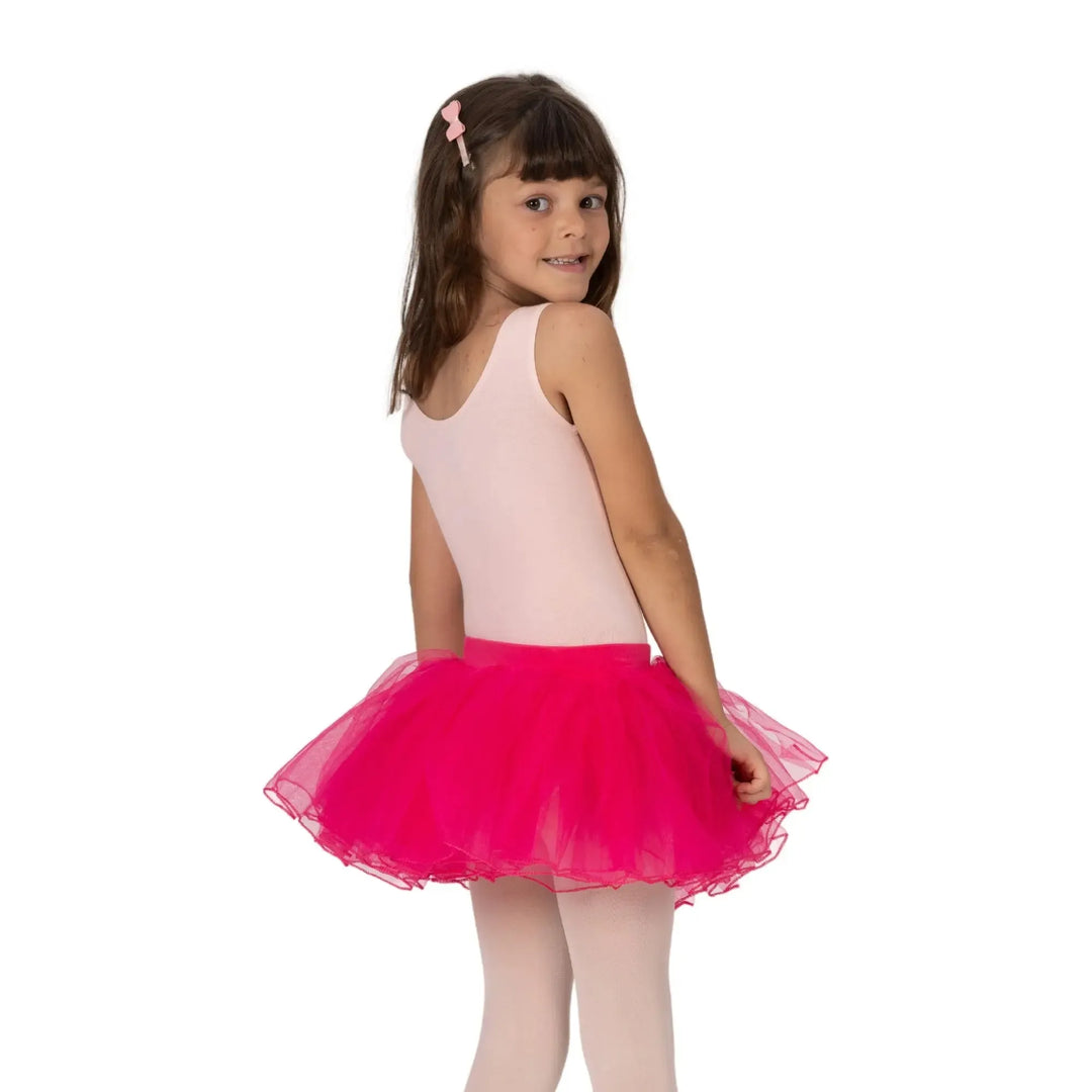 Layered Tutu Skirt - Dark Pink