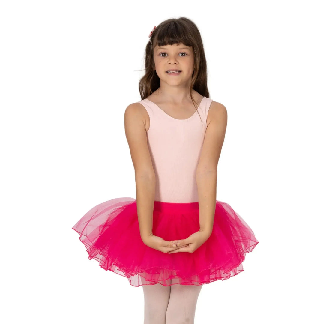 Layered Tutu Skirt - Dark Pink