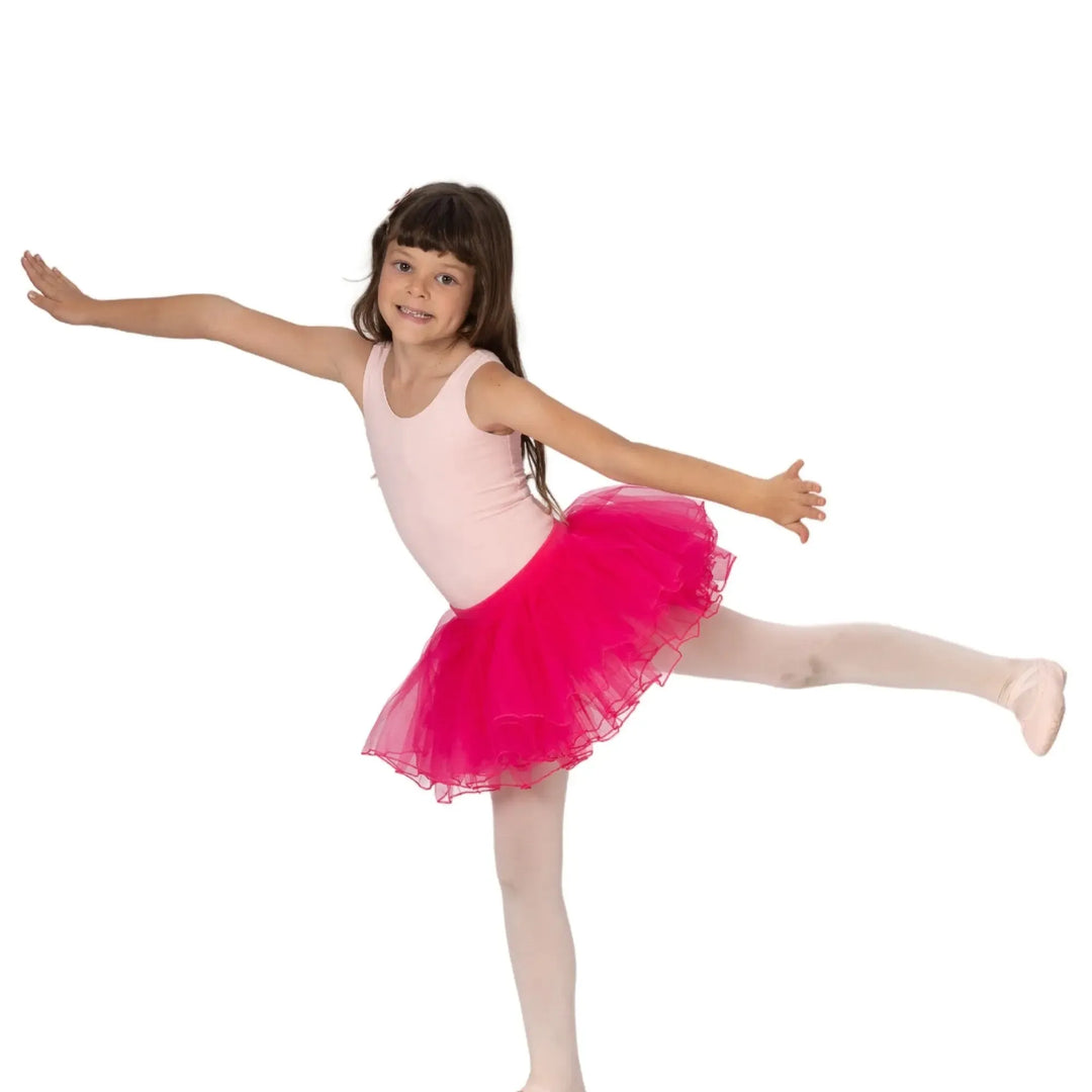 Layered Tutu Skirt - Dark Pink