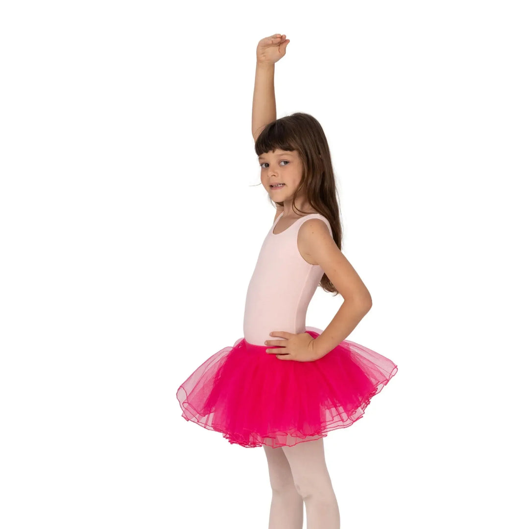 Layered Tutu Skirt - Dark Pink