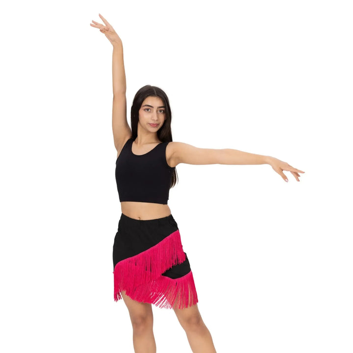 Latin Dance Skirt - Pink